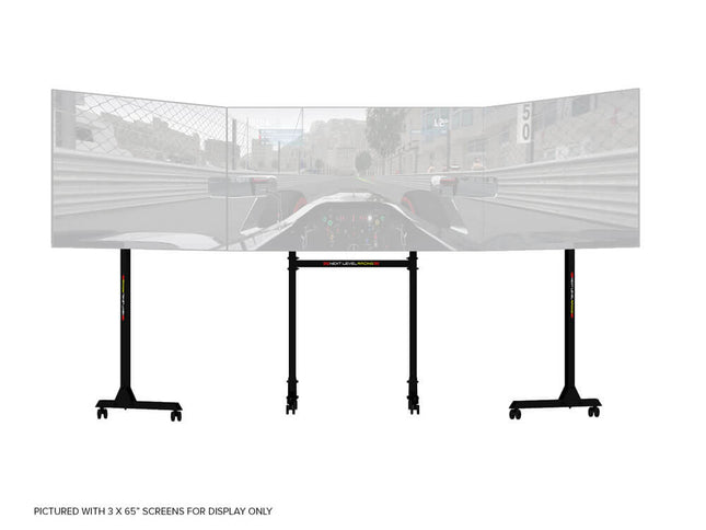 Free Standing Triple Monitor Stand